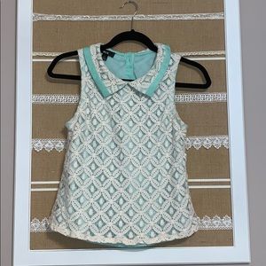 Cute teal/cream tunic